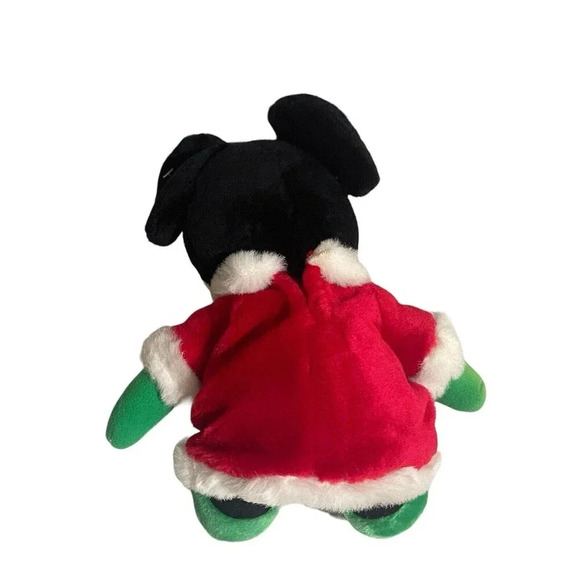 Vintage Disney World Parks Minnie Mouse Christmas Outfit Plush Stuffed Animal - Picture 2 of 14